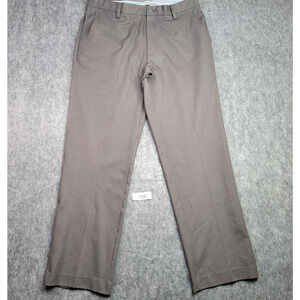 Footjoy Men Golf Pants 36x32 Flat Front‎ Chino Straight Let Stretch Gray